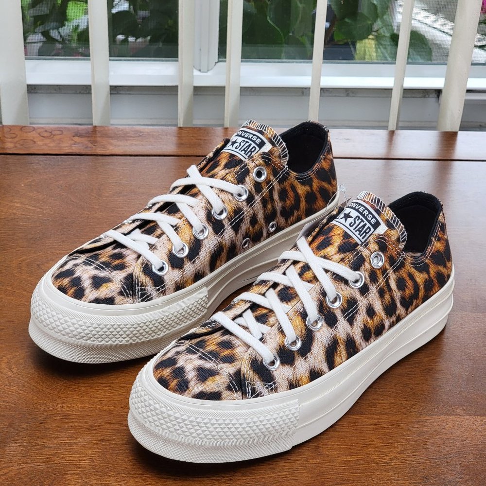Converse Women's CTAS Lift Ox Canvas 564676C Egret/Black Size 7 - Picture 10 of 11